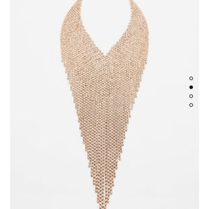 Zara jewel cascade necklace limited edition